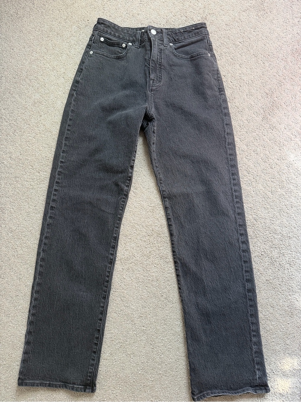 Madewell curvy 90s straight Jeans - Charcoal Black